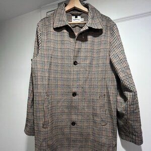 Topman Houndstooth Coat